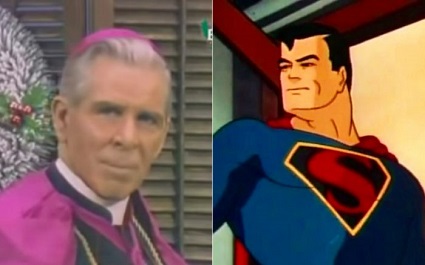 Venerable Archbishop Fulton Sheen explains the eternal difference between Jesus Christ and Superman.